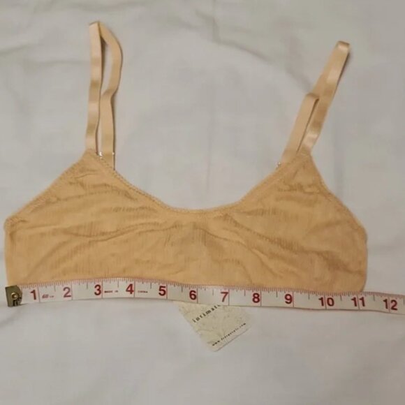 Intimately Free People Pointelle Bralette in Light Orange Size S NWT $30 - Picture 4 of 11